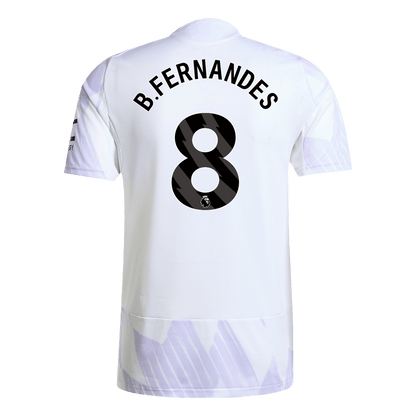 B.FERNANDES #8 Αυθεντική Φανέλα Ποδοσφαίρου Manchester United Εκτός έδρας 2025/26