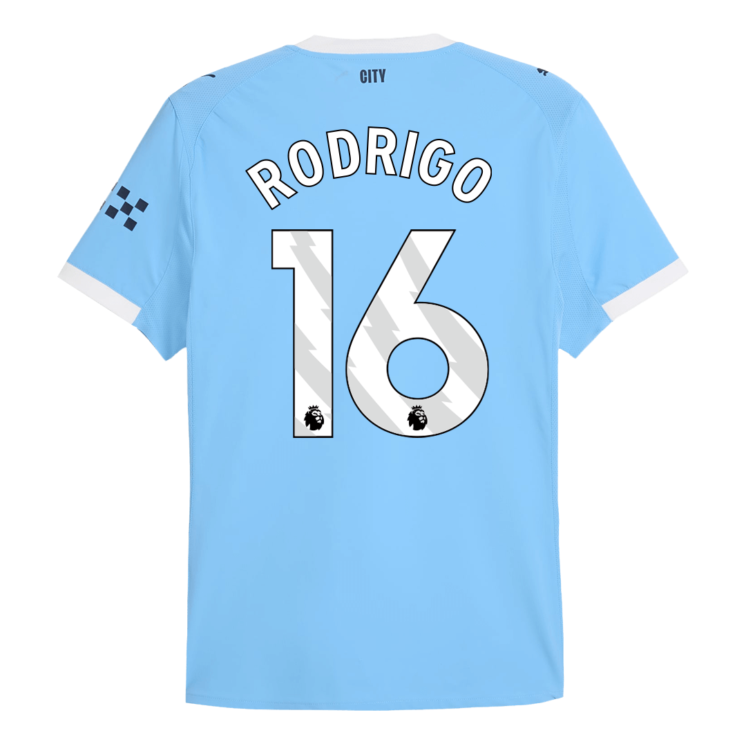 RODRIGO #16 Αυθεντική φανέλα ποδοσφαίρου Manchester City 2025/26 Μπλε