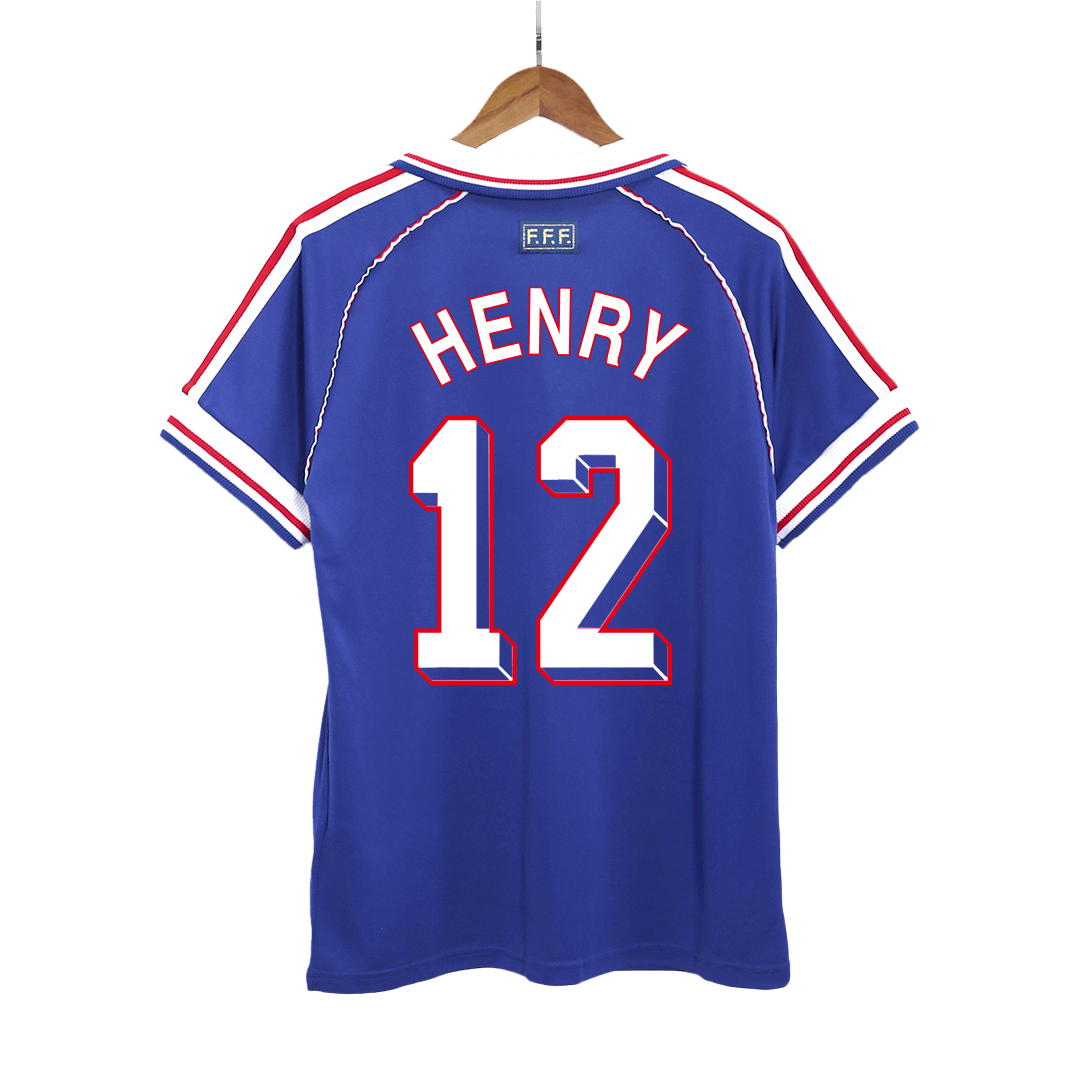 Ρετρό φανέλα με το Νο 12, HENRY, εντός έδρας Γαλλίας 1998
