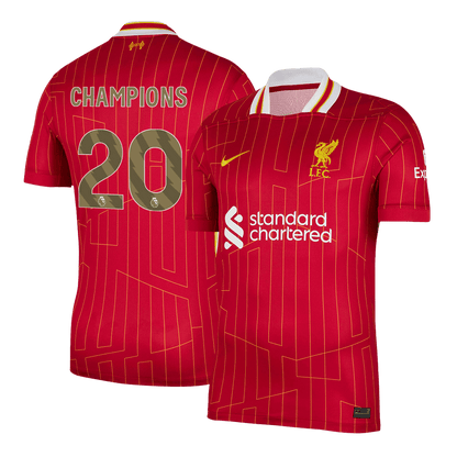 Φανέλα Λίβερπουλ Custom CHAMPIONS #20 Ποδοσφαιρική φανέλα Αρχική 2024/25