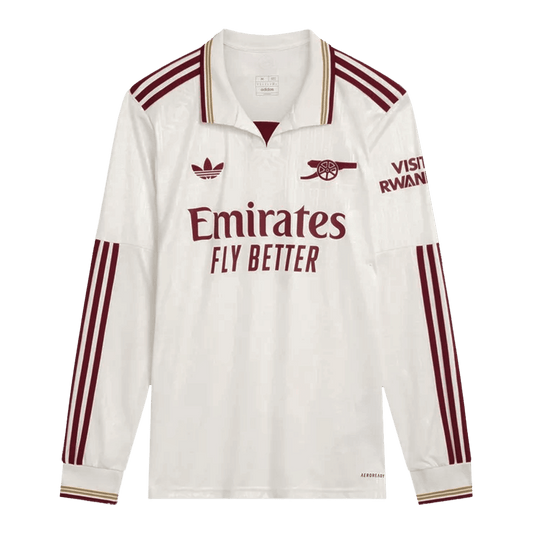 Φανέλα ποδοσφαίρου με μακριά μανίκια της Άρσεναλ για την τρίτη εκτός έδρας ομάδα 2025/26