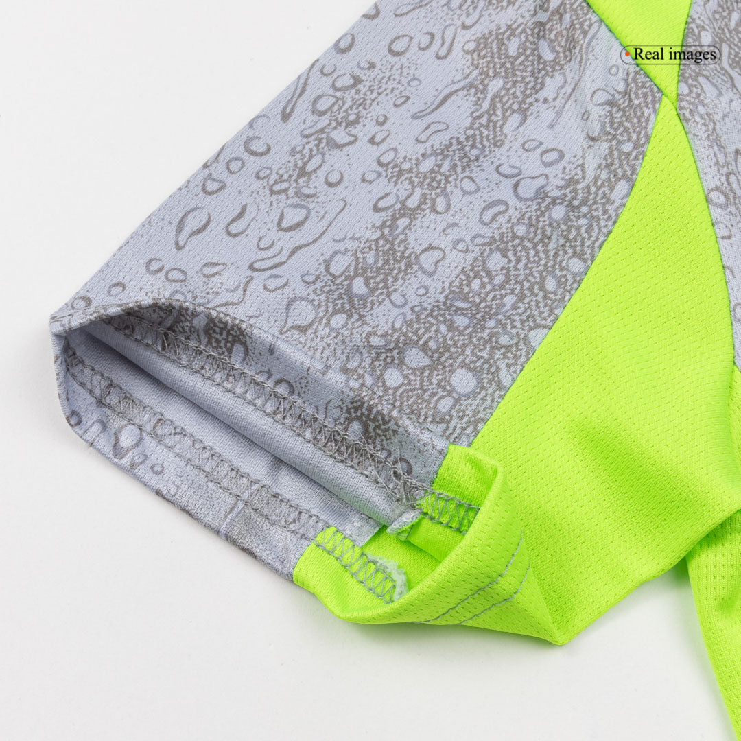 Παιδική Φανέλα Μάντσεστερ Σίτι Τρίτης Εμφάνισης (Φανέλα+Σορτς+Κάλτσες) 25/26 Γκρι