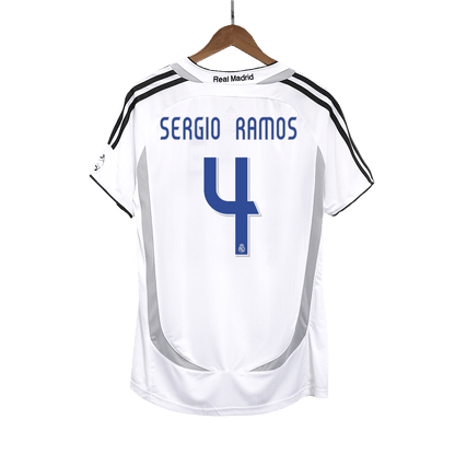 Ρεάλ Μαδρίτης Ρετρό φανέλα Εντός 2006/07 SERGIO RAMOS #4
