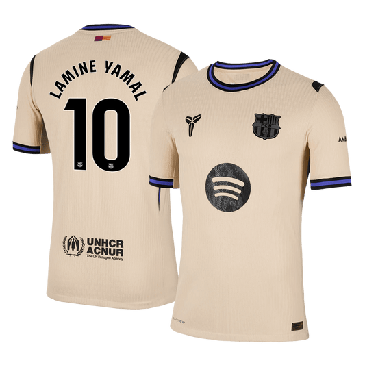 Μπαρτσελόνα φανέλα Εκτός 2025/26 LAMINE YAMAL #10 - Match Version