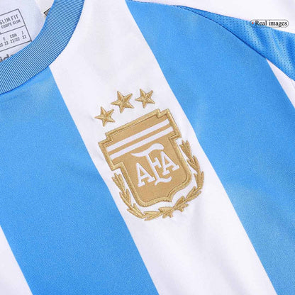 Kid's Argentina Home Soccer Jersey Kit(Jersey+Shorts) Copa America 2024