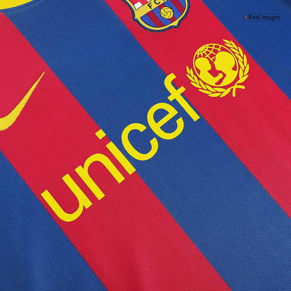 Retro Jersey DAVID VILLA #7 Barcelona Retro Jersey Home Soccer Shirt 2010/11