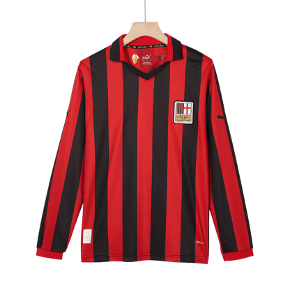 Ρετρό φανέλα ποδοσφαίρου AC Milan με μακριά μανίκια, 125η επέτειος 2024/25